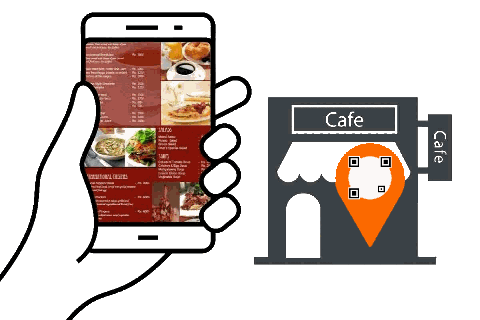 scan QR Code on restaurant and read menu